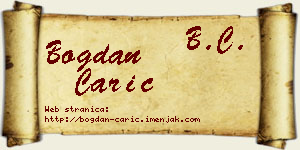 Bogdan Carić vizit kartica